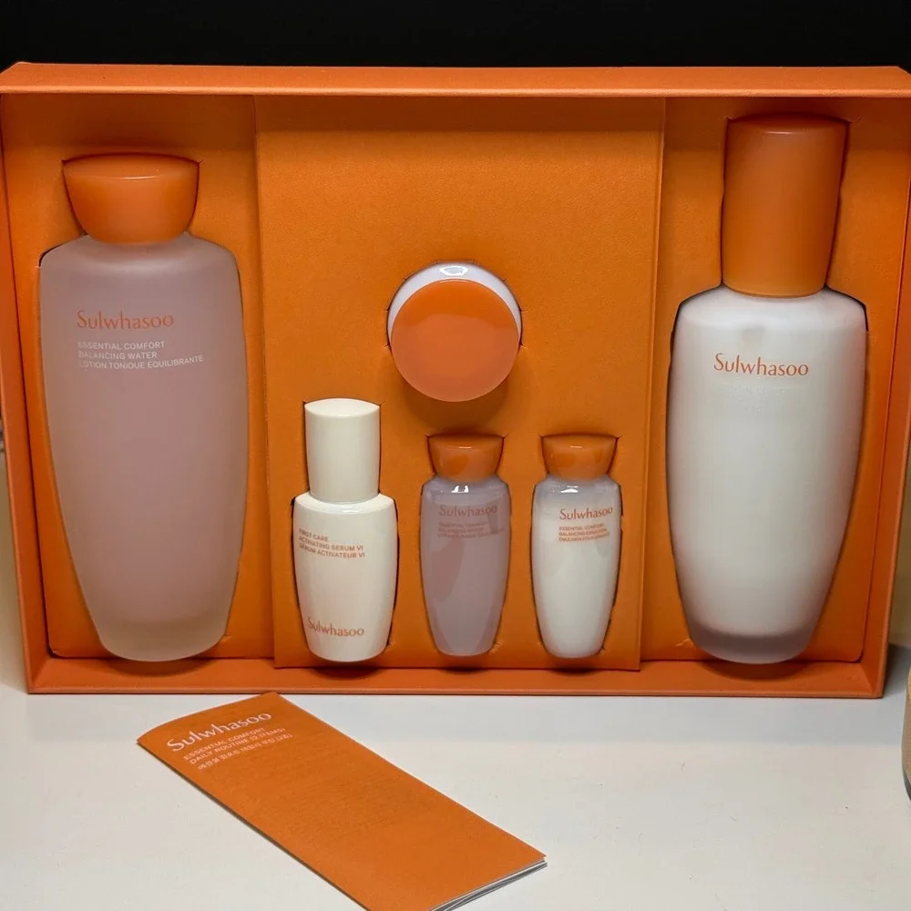 Sulwhasoo Essential Comfort Daily Routine 6-Piece Skincare Set K-Beauty NEW